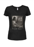 I saw that Juniors V Neck T-Shirt