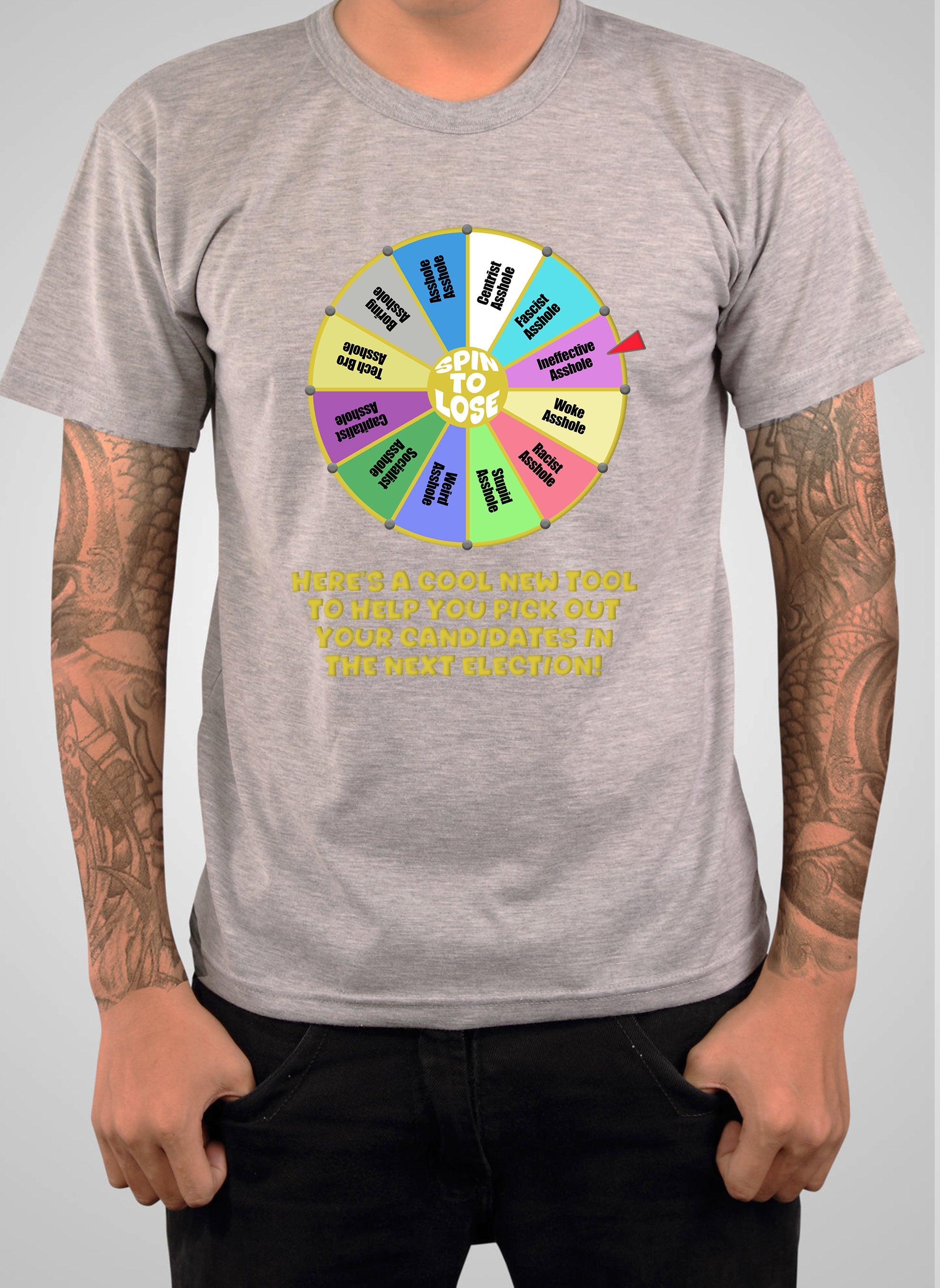 Election Spin to Lose T-Shirt