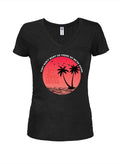 Del Boca Vista Circle Juniors V Neck T-Shirt