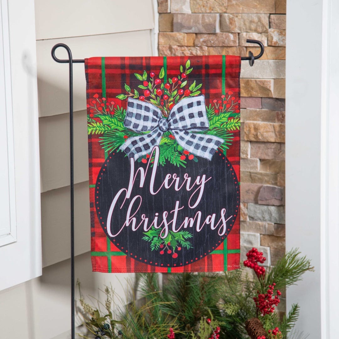Farmhouse Ornament Christmas Garden Flag 2 Sided