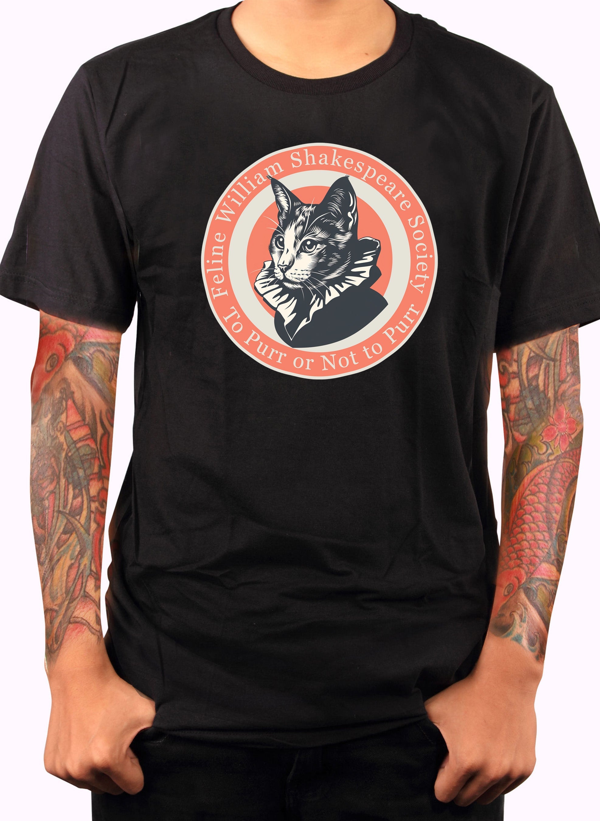 Feline William Shakespeare Society T-Shirt
