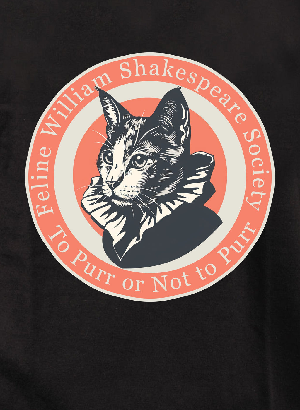 Feline William Shakespeare Society T-Shirt