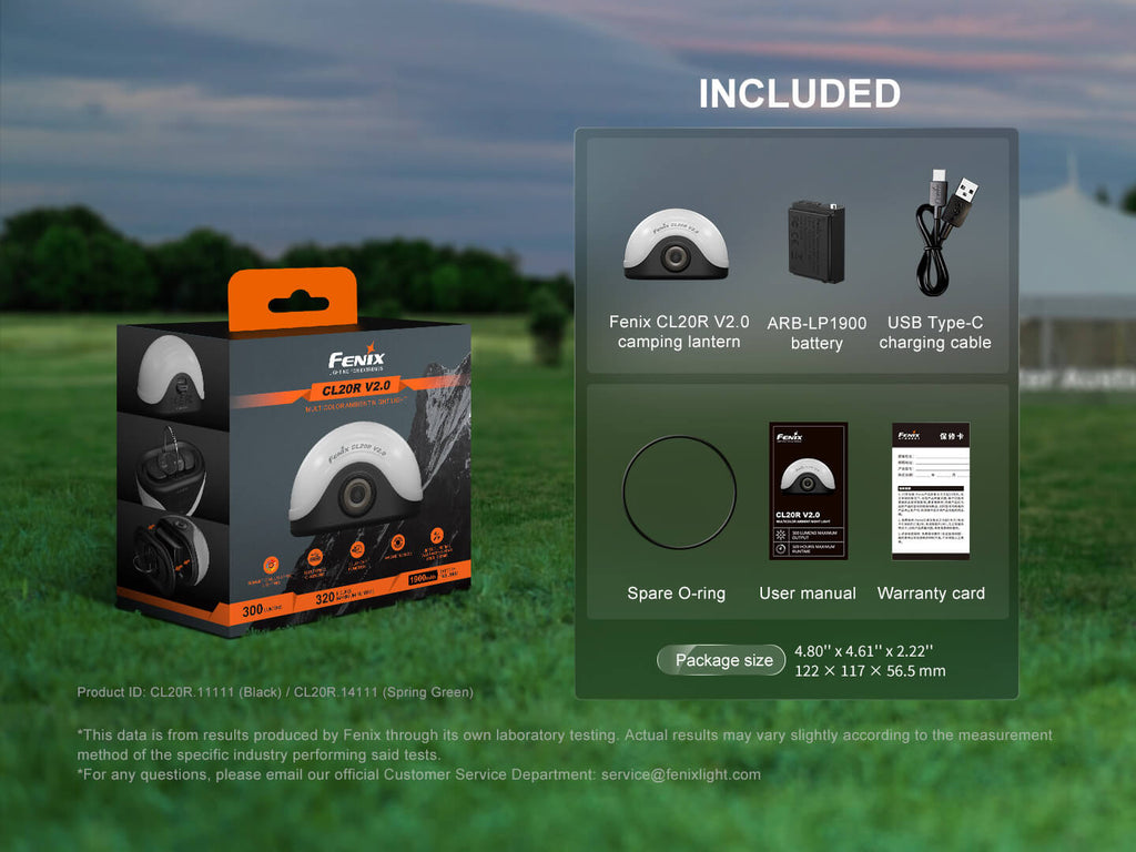 Fenix CL20R V2 Multicolor Camping Lantern