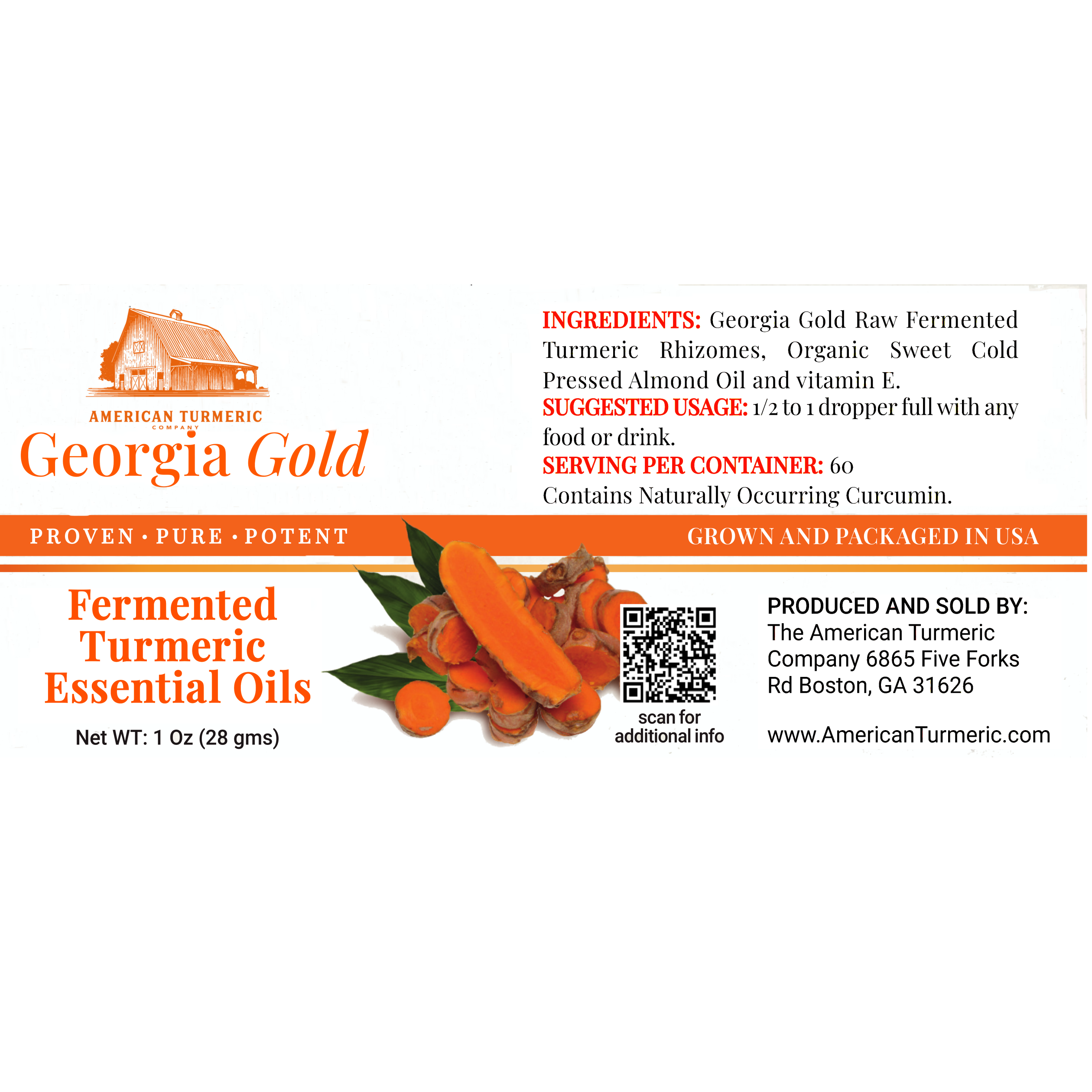 Fermented Turmeric Essential Oil – Whole-Plant Extract, Lead-Free, Internal & Topical Use
