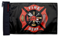 Fire Department 12"x18" Forever Wave Flag for Jeep Wrangler TJ 1996-2006