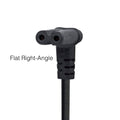 Samsung 3903-000985 AC TV Power Cable | Right Angle 2 prong to Right Angle C7 (Figure 8) | 6 foot - 3903-000985