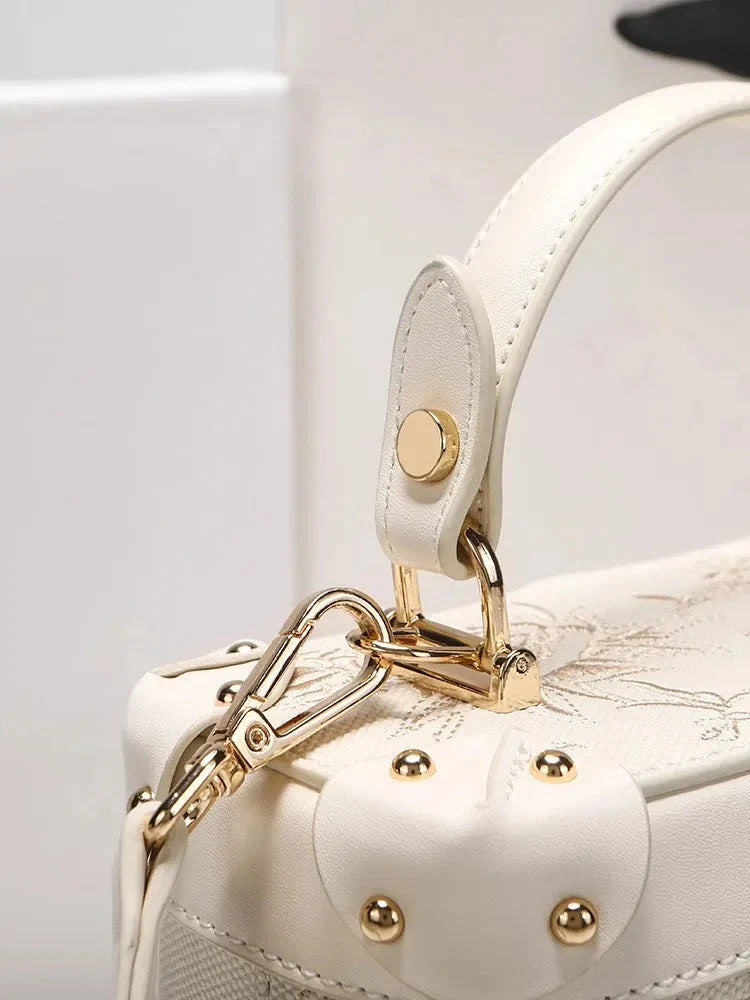 Floral Embossed Handbag