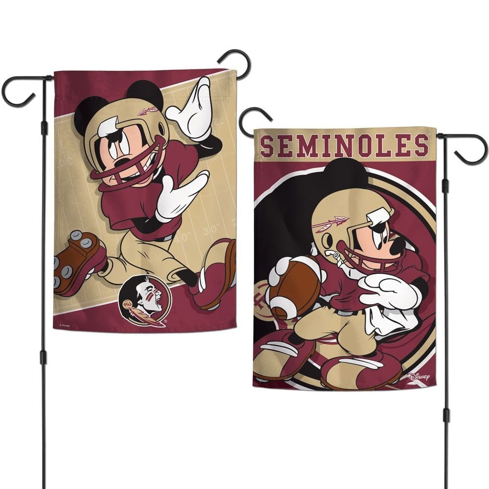 Florida State Mickey Mouse 2 Sided Garden Flag