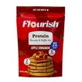 Flourish - Apple Cinnamon Protein Pancake Mix, 16 oz (Pack of 8) - Healthy Breakfast Mix