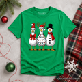 Kids Vintage Christmas Silly Goose T-Shirt, Snowman Spoof Winter Youth Tee