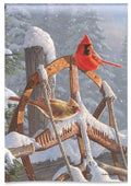 Fresh Snow Garden Flag