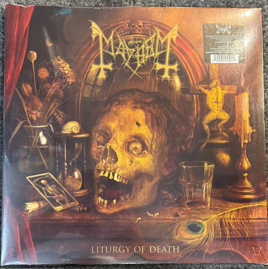 MAYHEM – LITURGY OF DEATH (BLACK ICE GHOST VINYL) [180 gram] Vinyl Lp Record