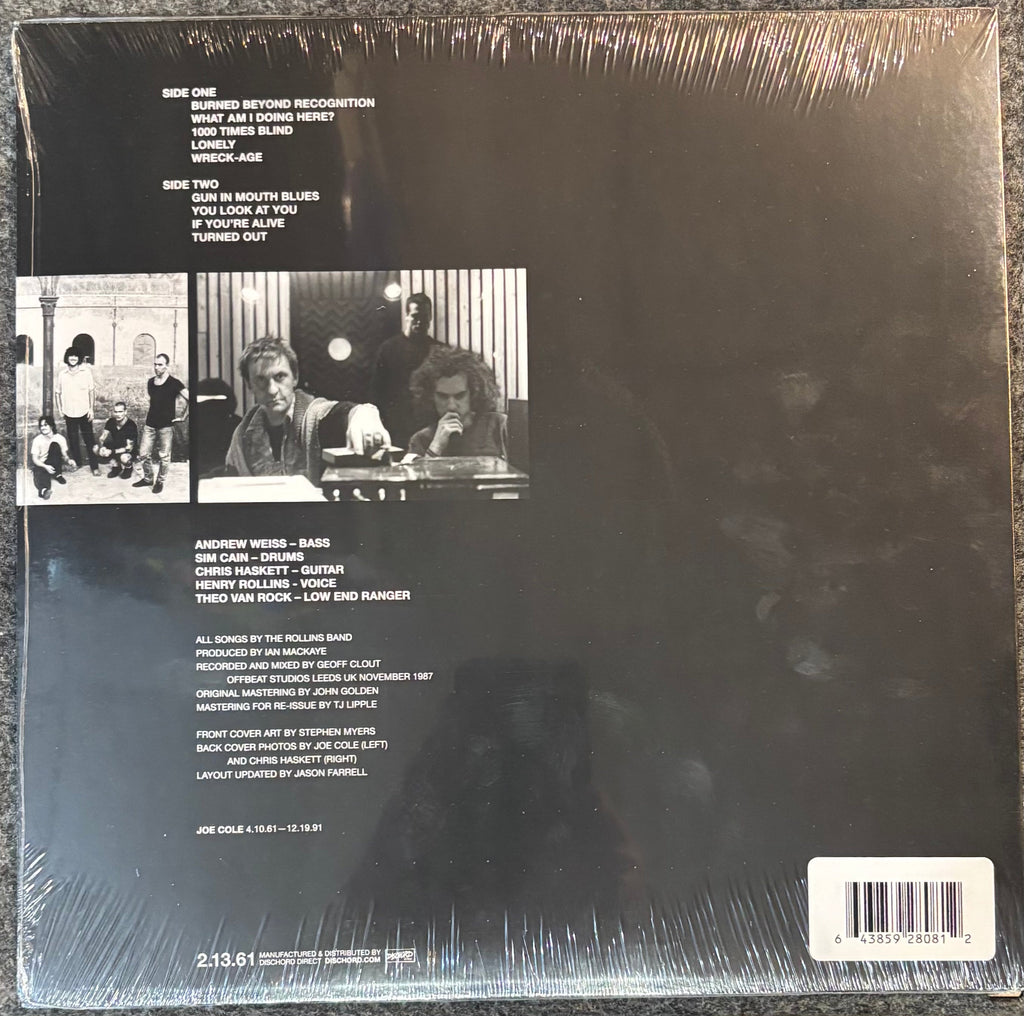 ROLLINS BAND – LIFE TIME Vinyl LP Record