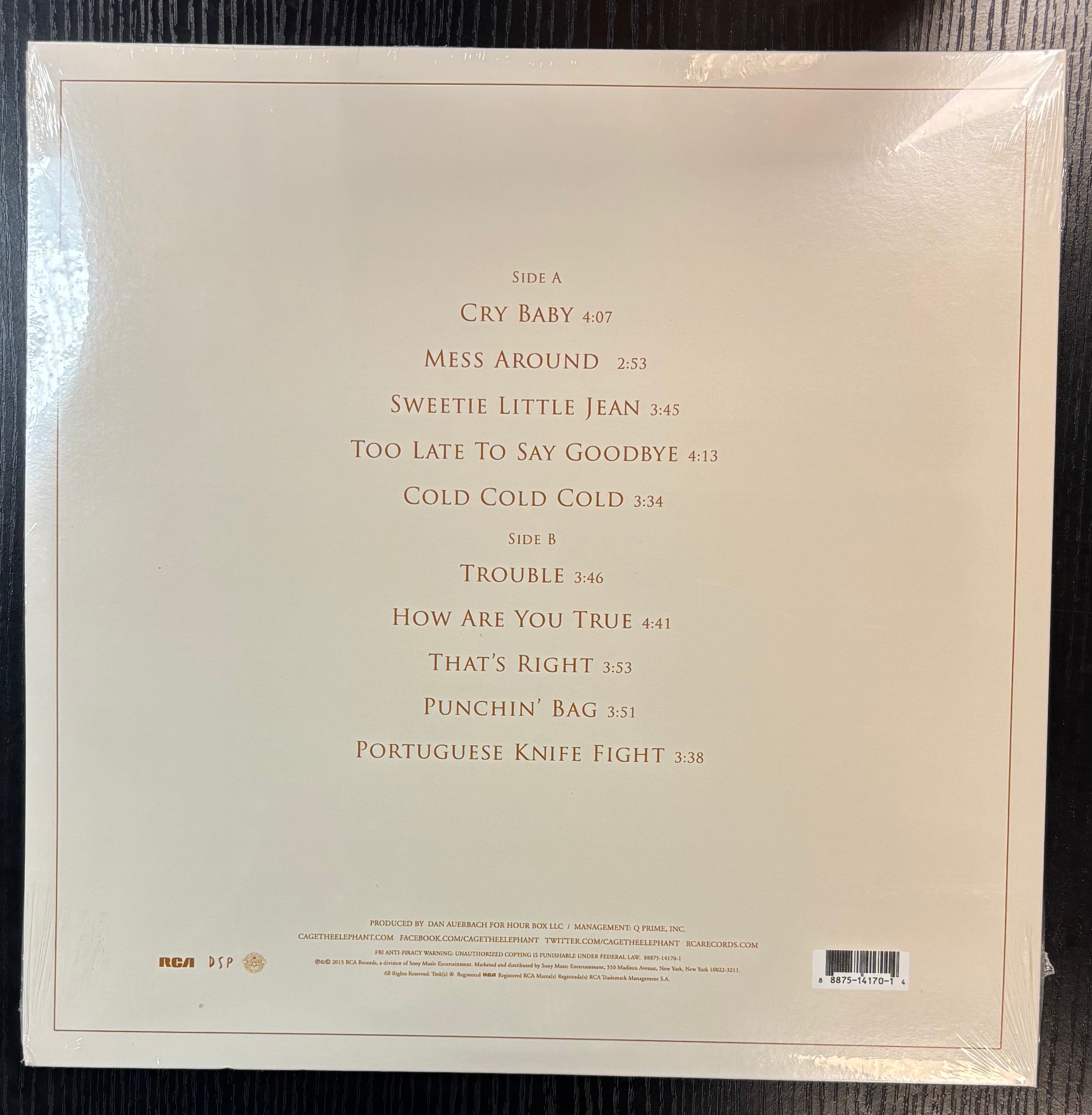 CAGE THE ELEPHANT – TELL ME I'M PRETTY Vinyl LP Record