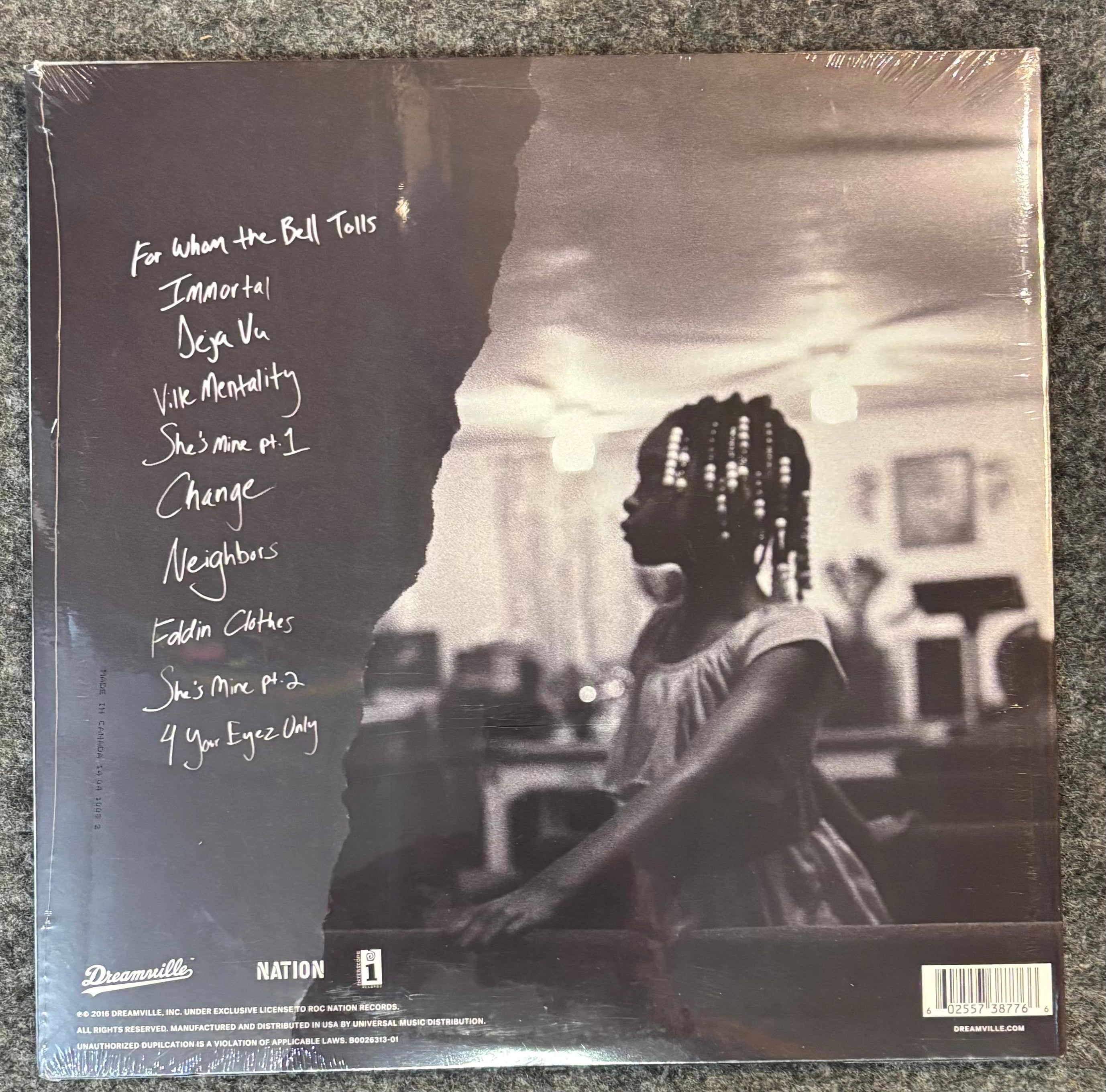 J. COLE – 4 YOUR EYEZ ONLY Vinyl LP Record