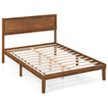 Twin/Full/Queen Size Bed Frame with Headboard and Wooden Slats Support