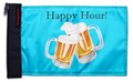 Happy Hour Beers 12"x18" Forever Wave Flag for Jeep Wrangler JK 2-Door 2007-2018