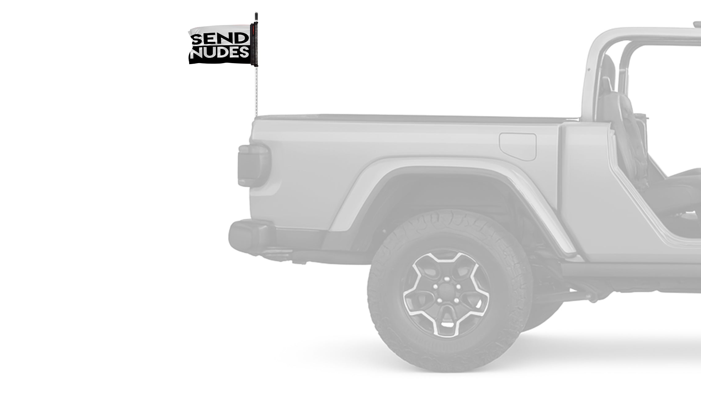 Send Nudes 12"x18" Forever Wave Flag for Jeep Wrangler TJ 1996-2006