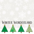 Winter Wonderland Trees Notepad (Pack of 4)