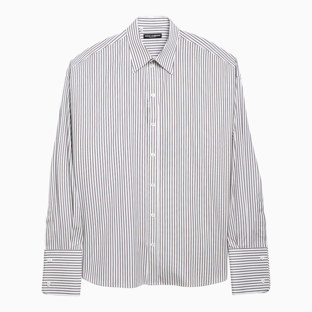 Dolce&Gabbana Striped Over Shirt In Poplin