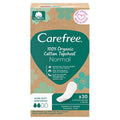 Carefree Organik: Organic Cotton Panty Liners - Comfortable, Fragrance-Free, & Sensitive Skin Protection - 30 Count