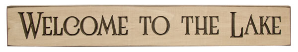 Welcome To The Lake Engraved Sign (Pack of 2)