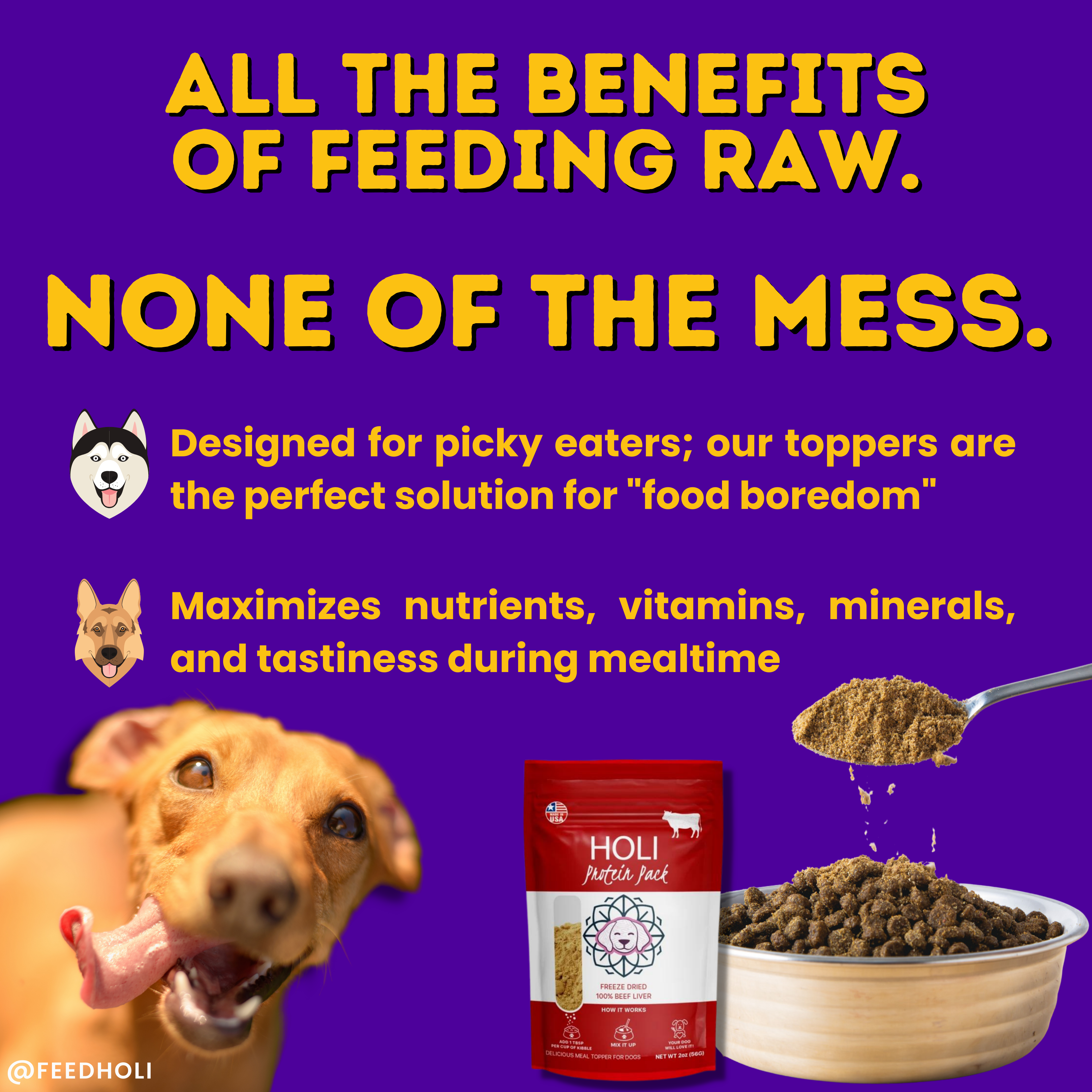 Chicken Breast Dog Food Topper - Freeze Dried - Single Ingredient