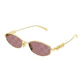 GUCCI Stylish Women's Sunglasses with Chic Metallic Frame
