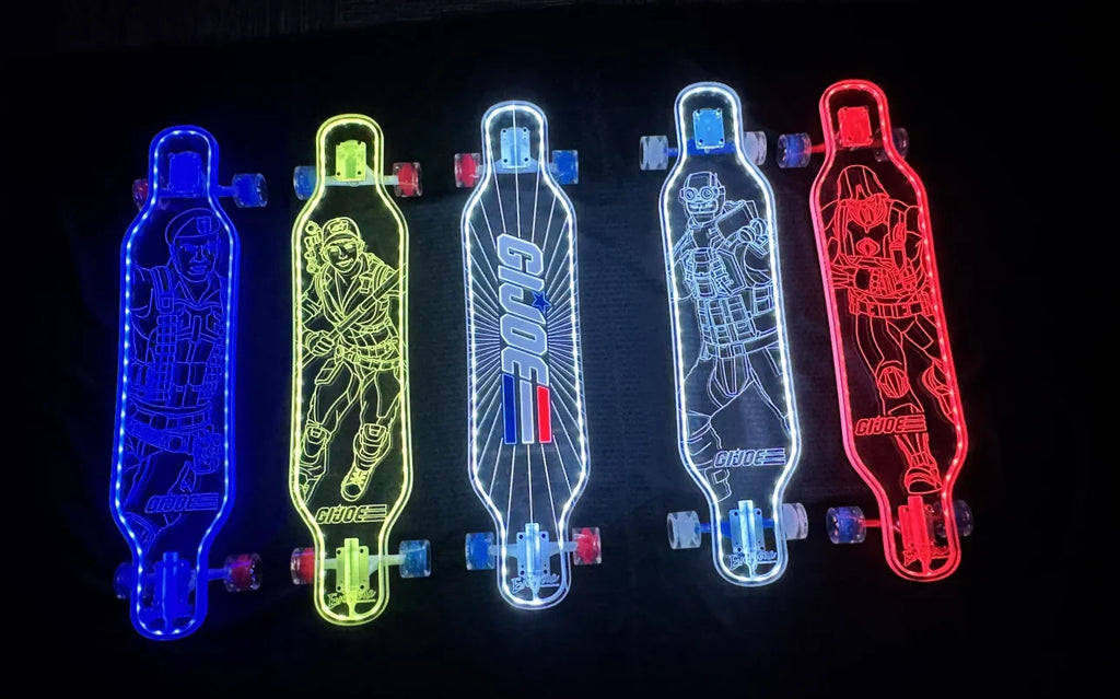G.I. Joe x Everyone Skate x Ghost Boards Logo Longboard