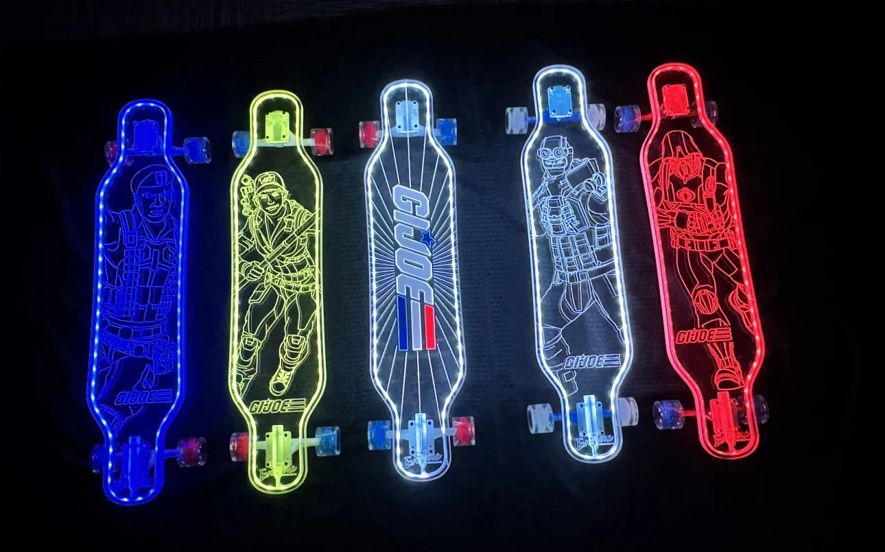 G.I. Joe x Everyone Skate x Ghost Boards Lady Jaye Longboard