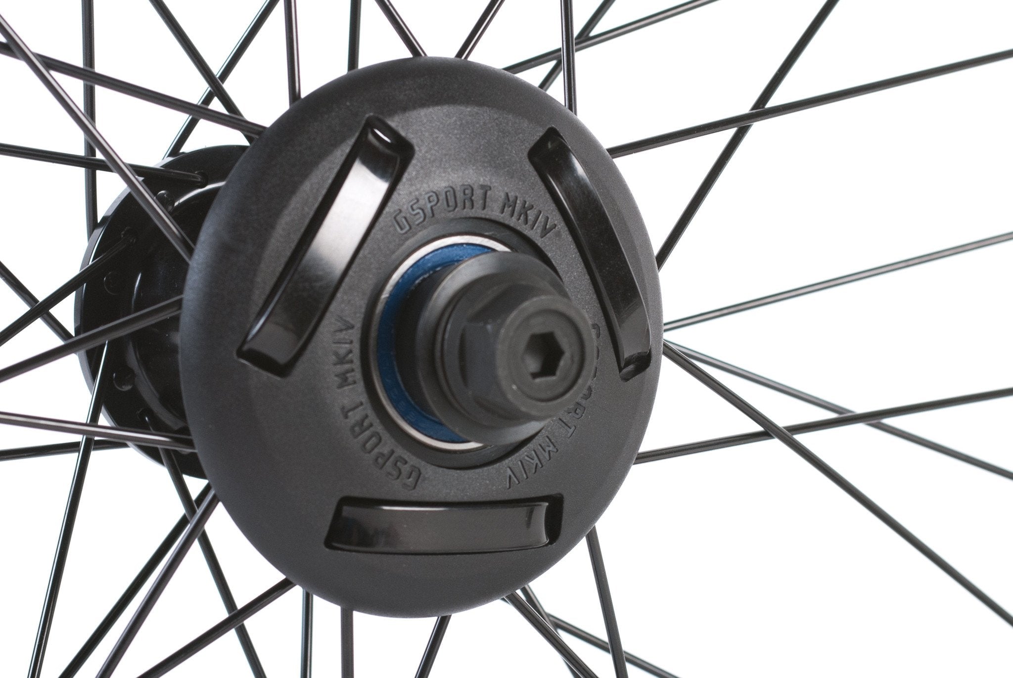 GSport BMX GLAND MKIV Universal Front Hub Guard - Black