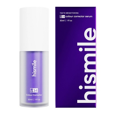 Hismile V34 Tooth Whitening Colour Corrector Serum 30ml - Imperfect Box