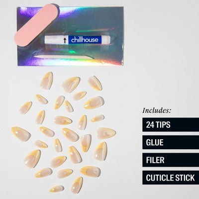 Chillhouse Chill Tips Fake Nails Classics Collection Bougie Butter 24ct - Imperfect Box