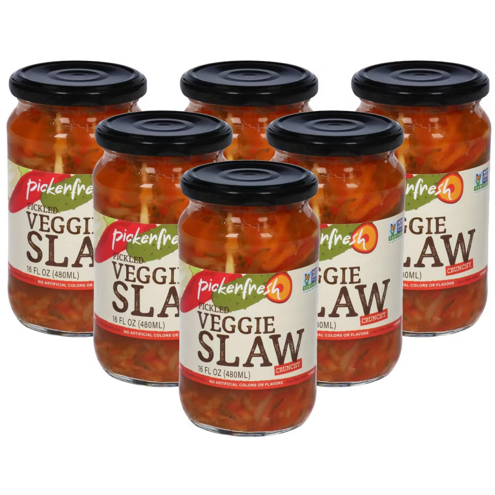 Pickerfresh, Veggie Slaw Pickled, Case of 6, 16 Fl Oz