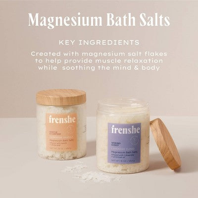 Being Frenshe Magnesium Bath Salts Lavender Cloud Jar - New