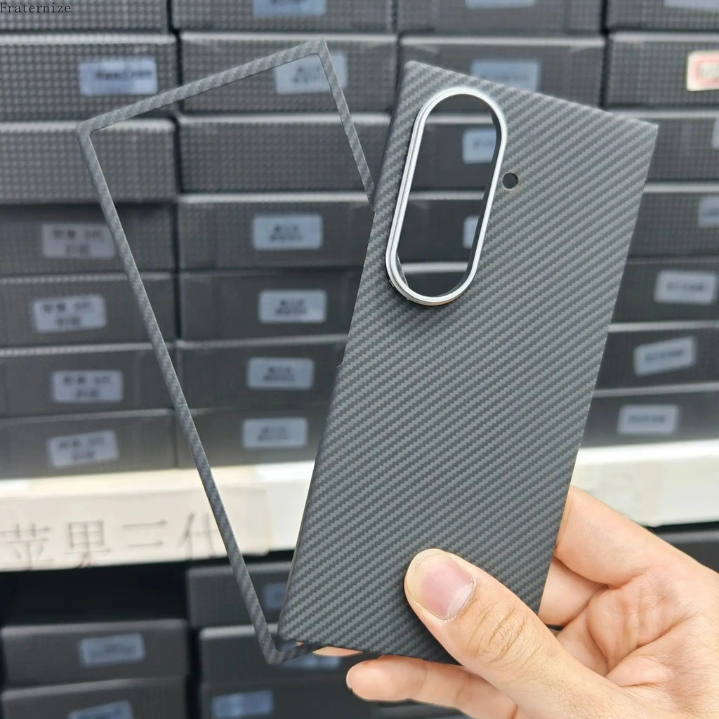 Galaxy Z Fold 7 Shockproof Carbon Fiber Phone Case.