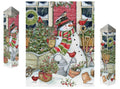 Garden Snowman Art Pole 20 Inches