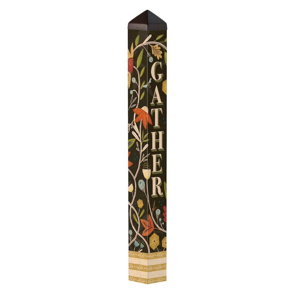 Gather And Be Grateful Art Pole 40 Inch