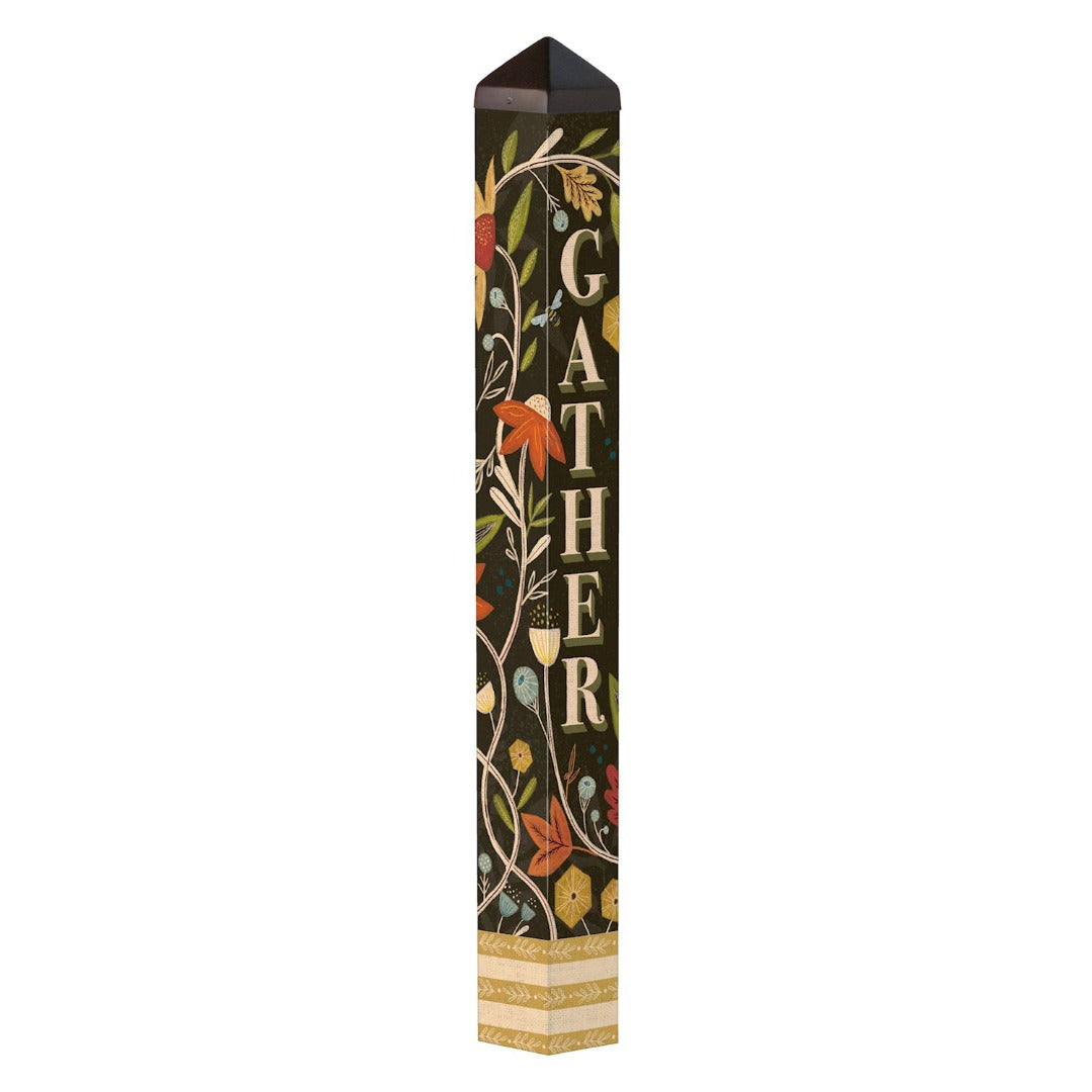 Gather And Be Grateful Art Pole 40 Inch
