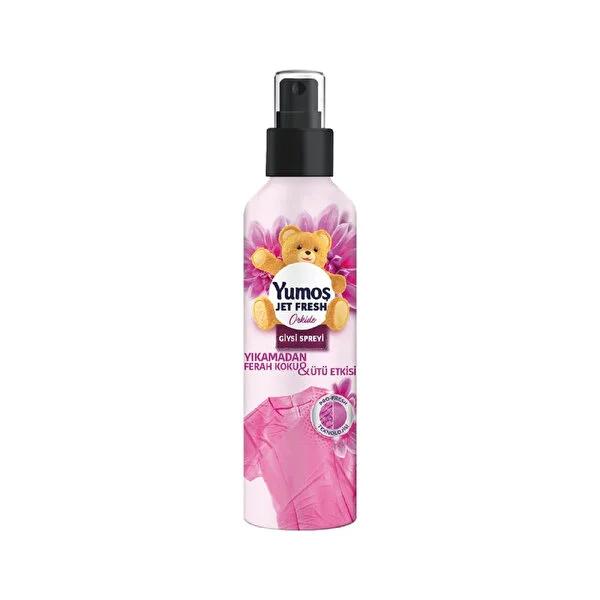 Yumoş JetFresh Orkide Fabric Refresher Spray - Anti-Wrinkle, Quick Refresh, 200ml