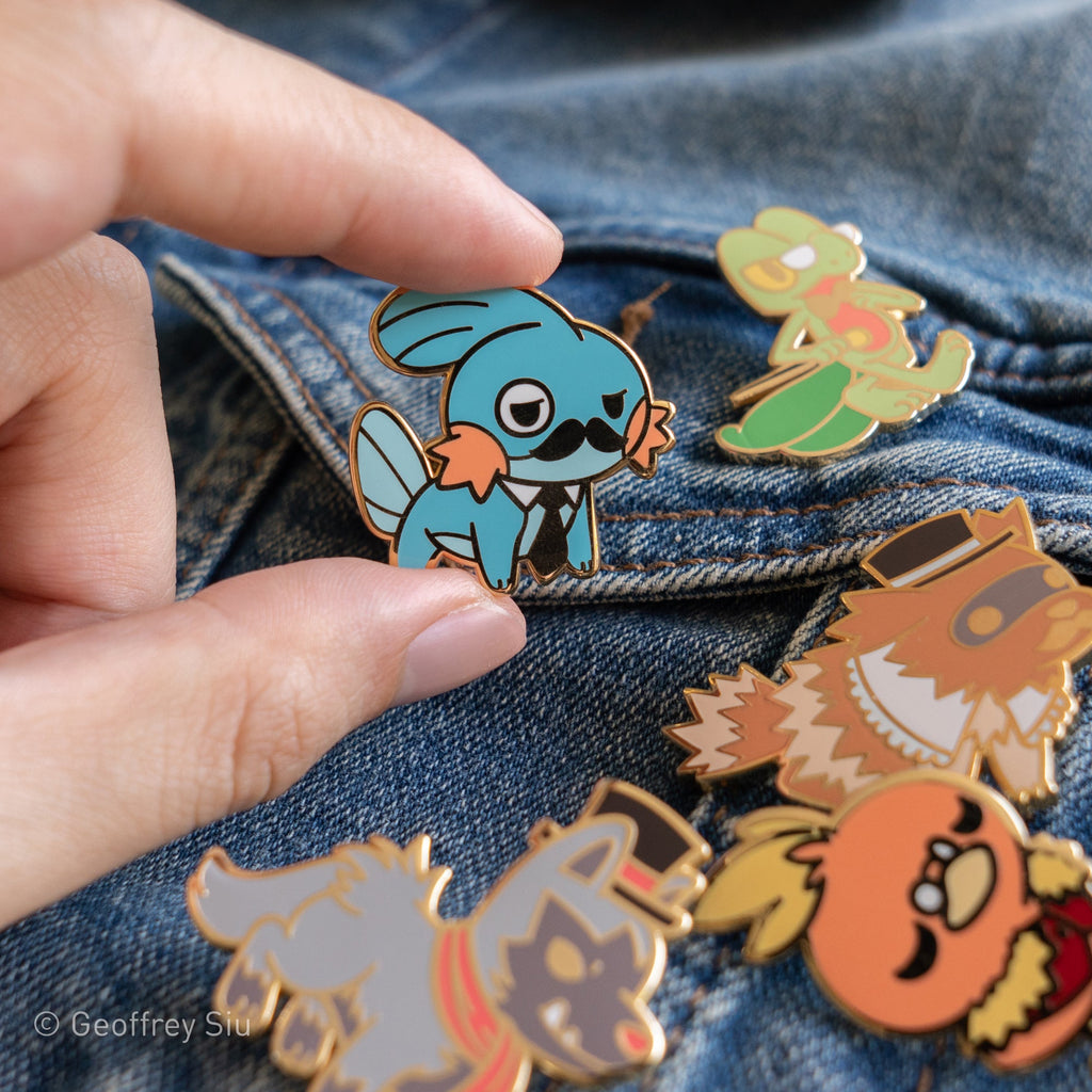 Gentlemon 3 Hard Enamel Pins