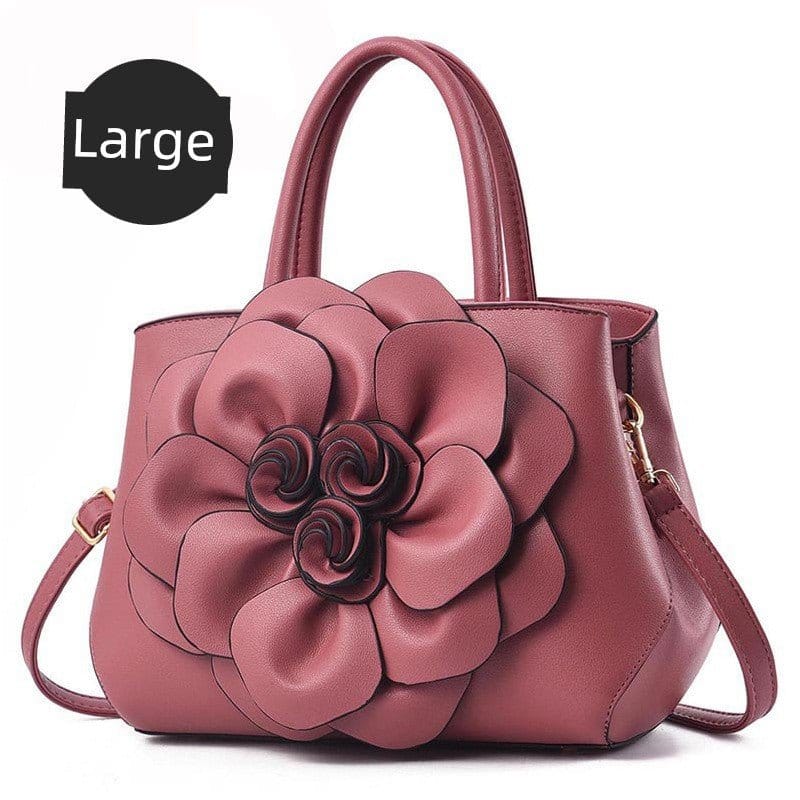 Genuine Leather Embroidery Shoulder & Crossbody Bag