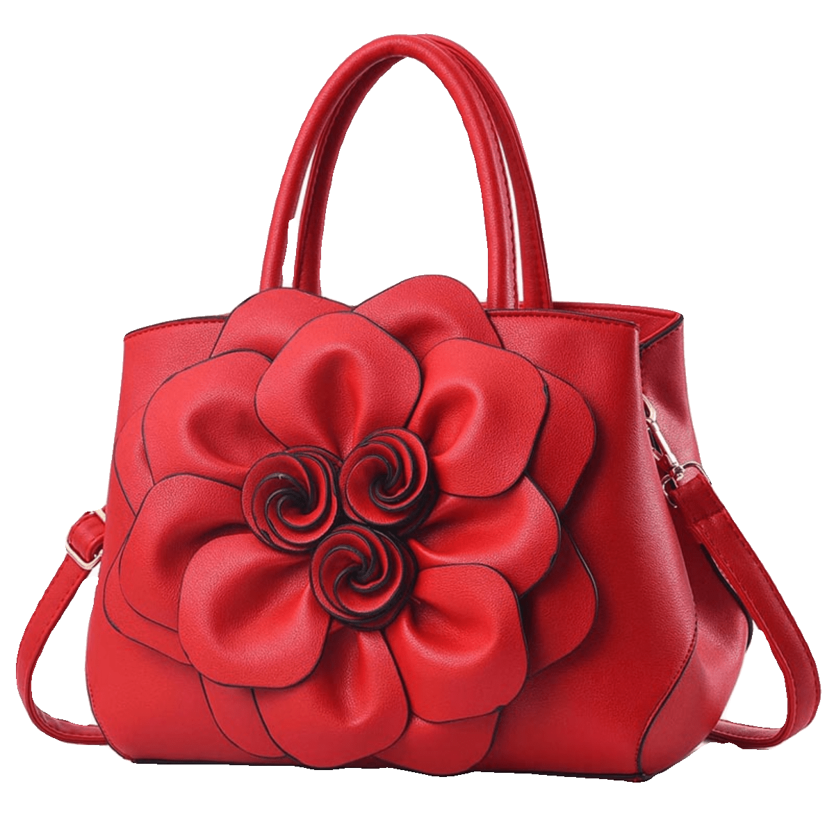 Genuine Leather Embroidery Shoulder & Crossbody Bag