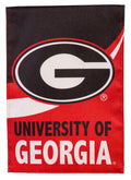 Georgia Bulldogs Garden Flag Burlap 2 Sided
