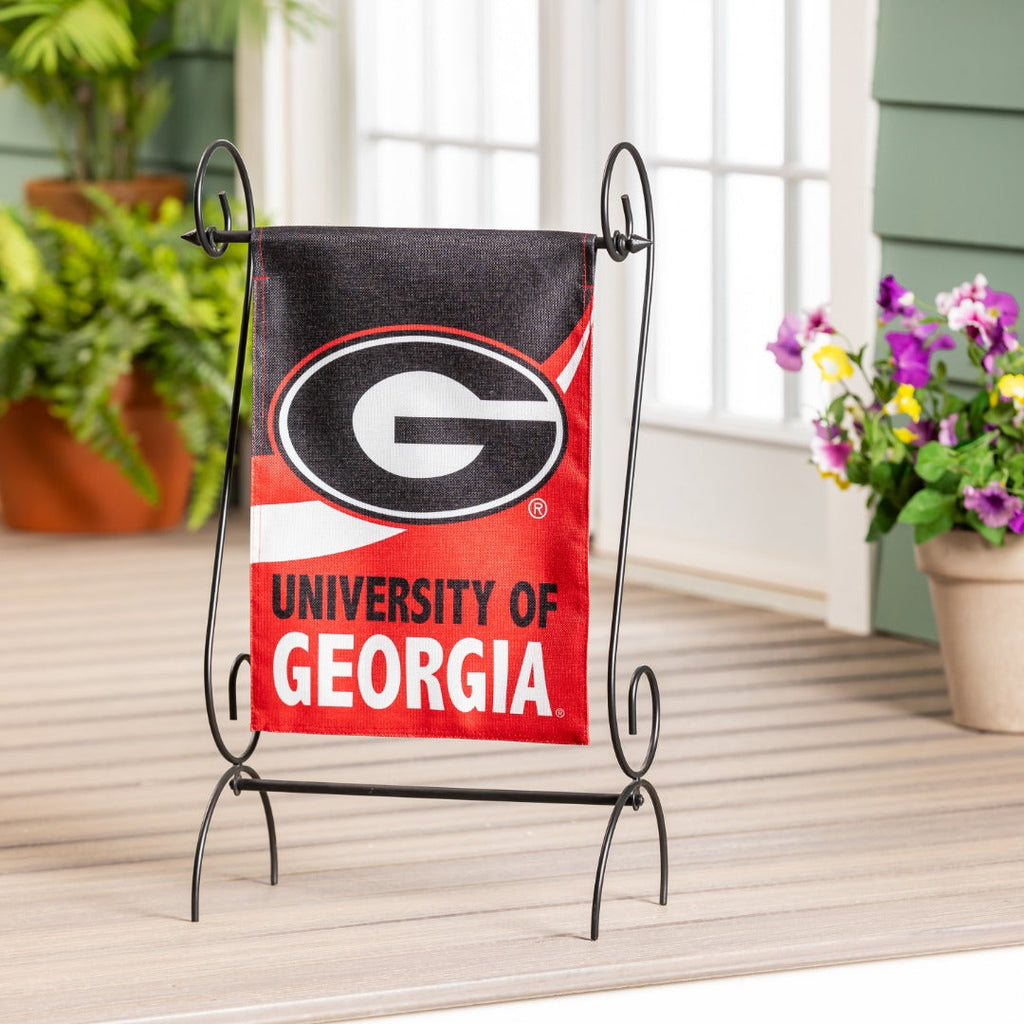 Georgia Bulldogs Garden Flag Burlap 2 Sided