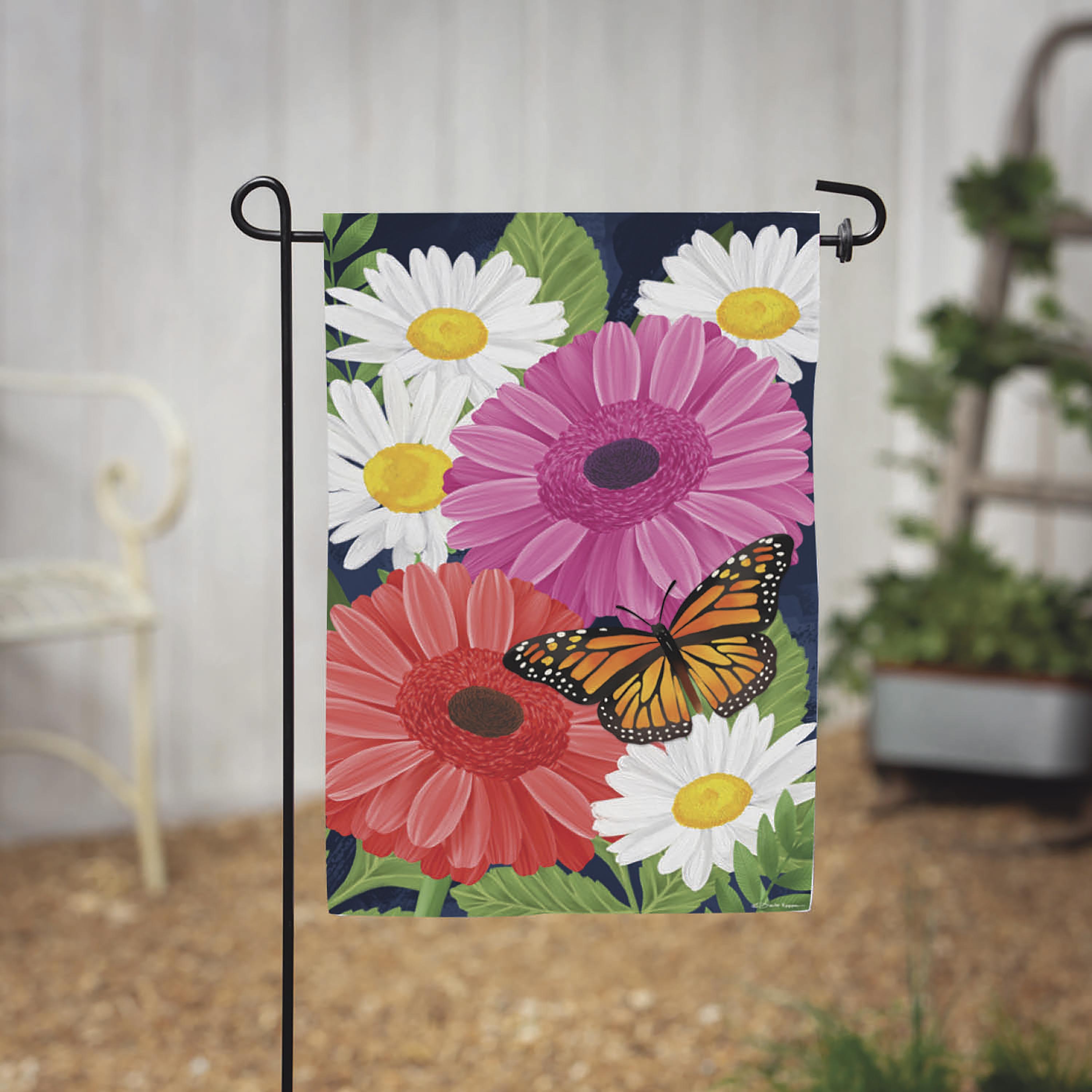 Gerbera Daisy 2 Sided Garden Flag