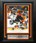 Claude Giroux Hits Sidney Crosby Philadelphia Flyers 2012 NHL Hockey Playoffs Framed Photo