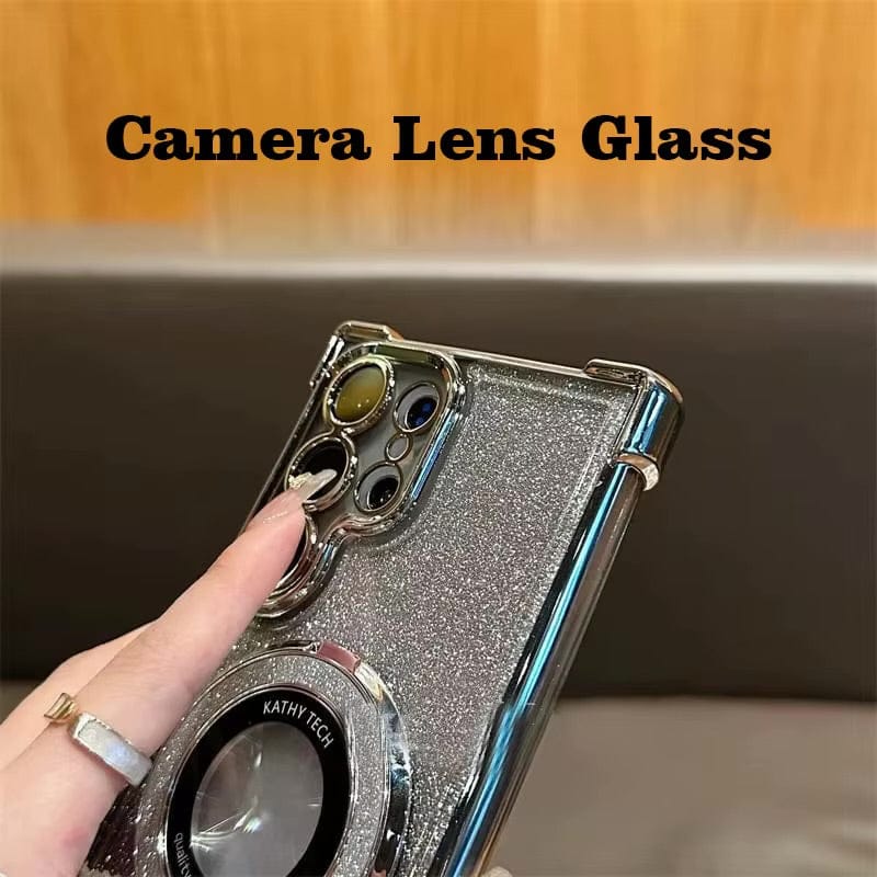Glitter MagSafe Stand Samsung Case