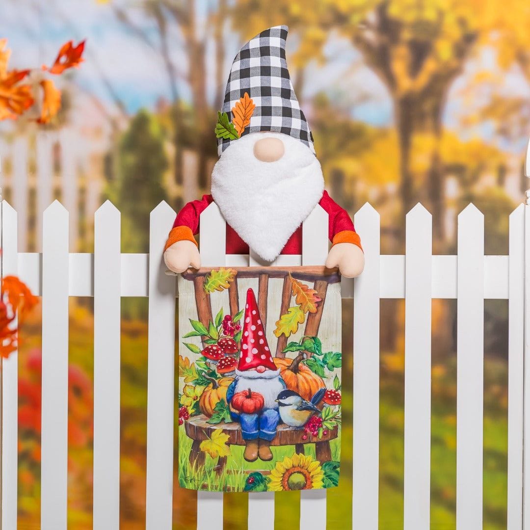 Gnome and Friends Garden Flag 2 Sided Decorative Fall