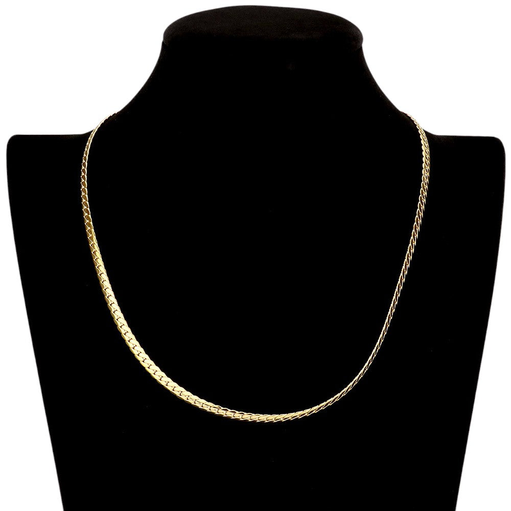 18 INCH, 5mm Stainless Steel Metal Chain Necklace